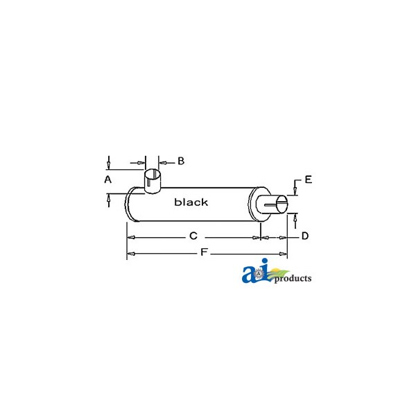 Muffler 30.5" x7" x7"